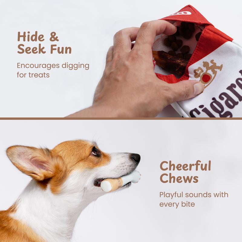 PPN3 Packs Squeaky Puff Stick Toys with a Box