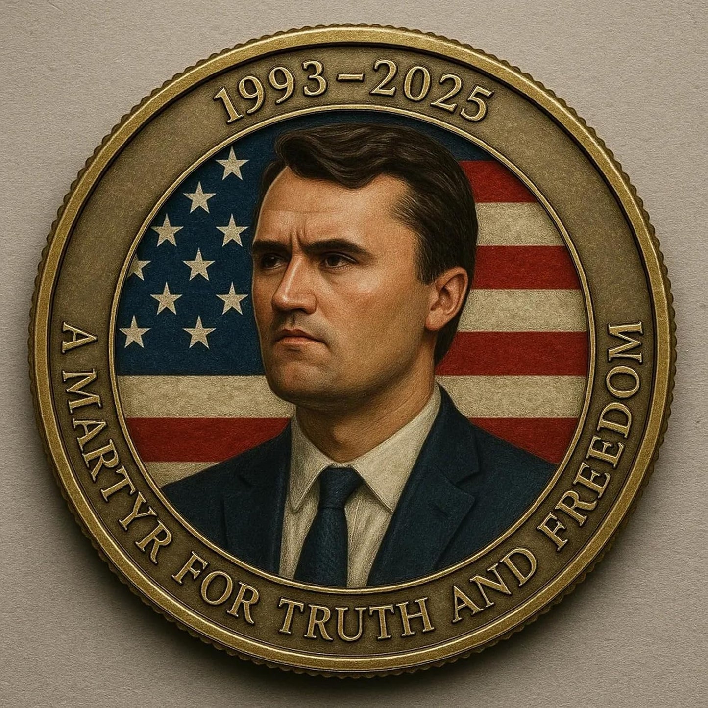 (Buy 1) Charlie Kirk Memorial Coin