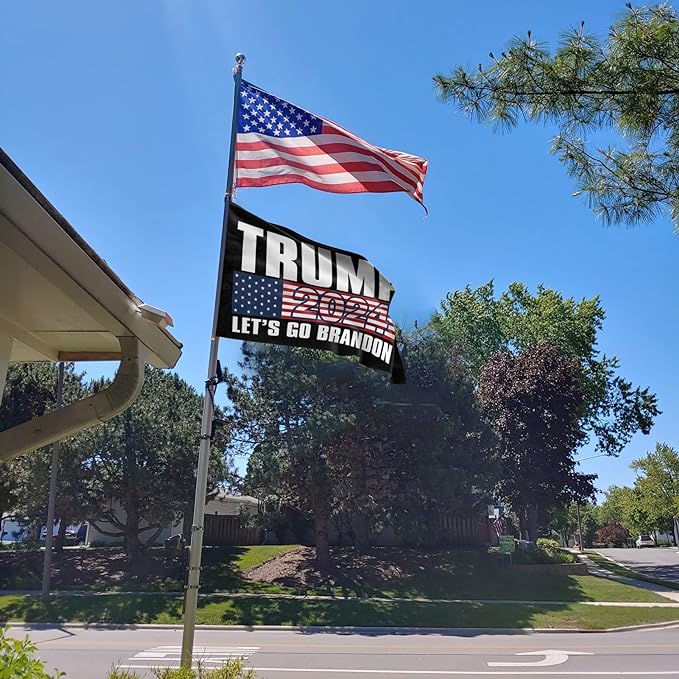 Trump 2024 Flag Fuck Biden Flag 3x5 ft Make America Great Again Flag Double Stitch Around The Edge with Two Brass Buttonholes 4 Patterns (Trump 2024-4 Patterns #2)