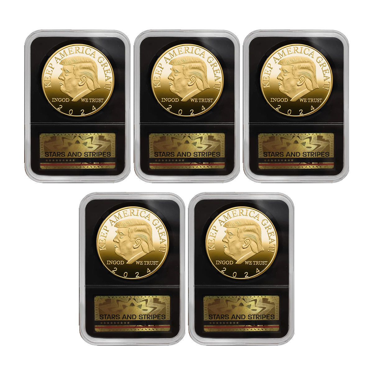 Limited Edition 2024 Non-currency Coin Commemorative Trump 24K Gold Plated American President Eagle Head Coin Badge of Honor (BUY 4 GET 1 FREE)