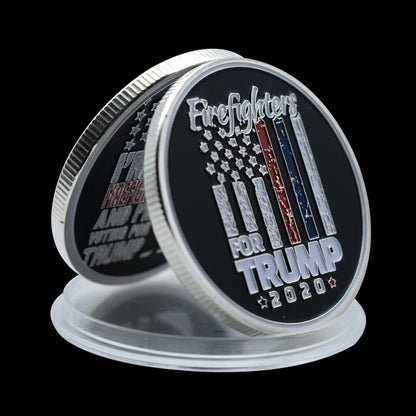 2020 Donald Trump SILVER Coin Collectibles US President Commemorative Coin In Capsule Festival Gift