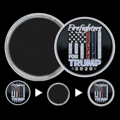 2020 Donald Trump SILVER Coin Collectibles US President Commemorative Coin In Capsule Festival Gift