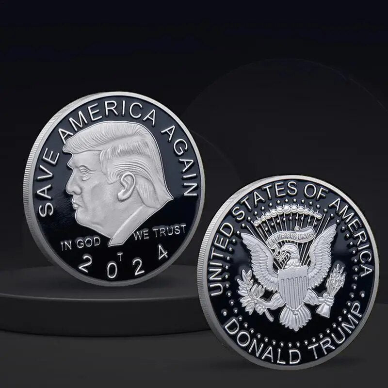 2024 President Donald Trump - Silver Plated Freedom Eagle Coin