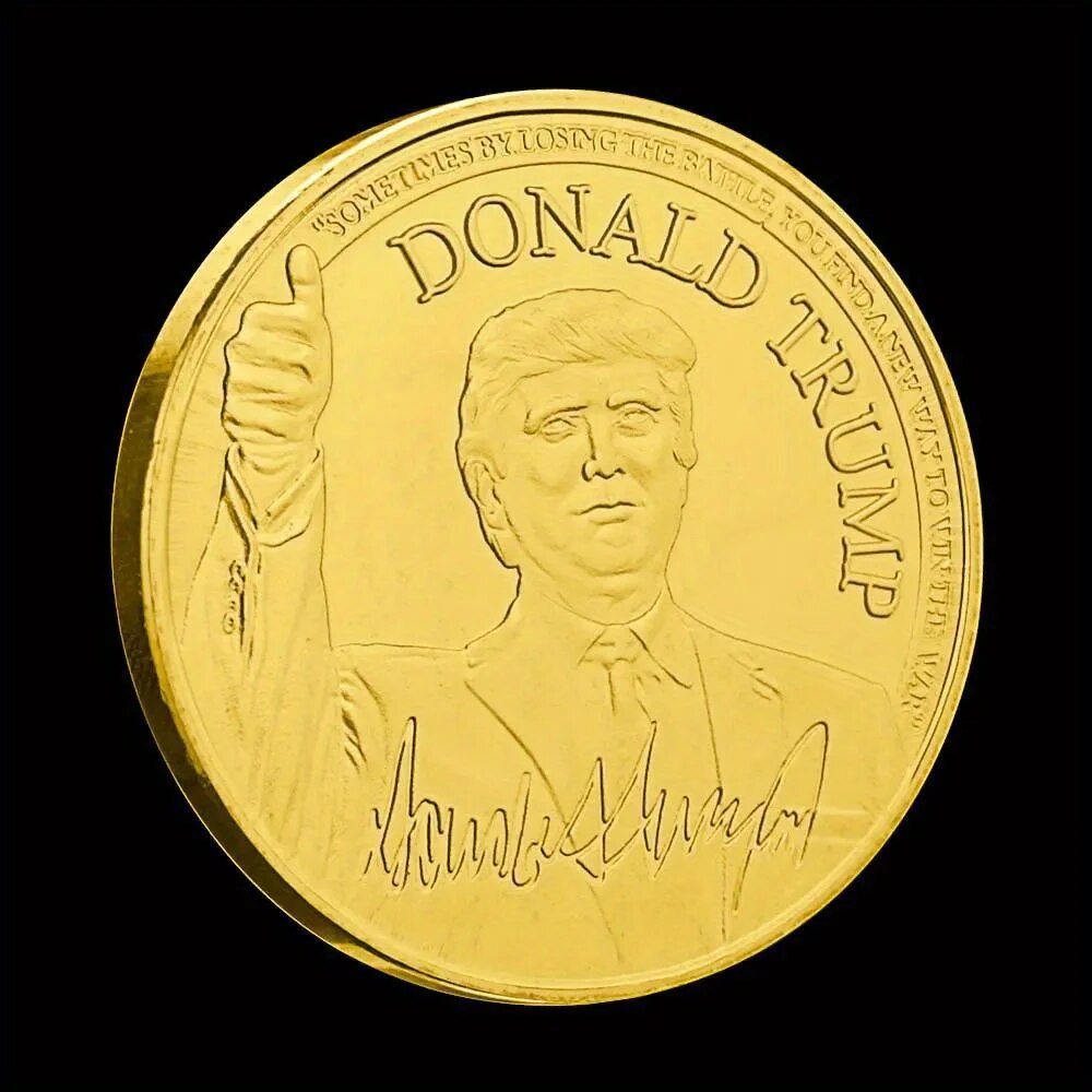 45th President of United States Donald Trump Collectible Golden Plated Souvenir Coin Collection Art Commemorative Coin