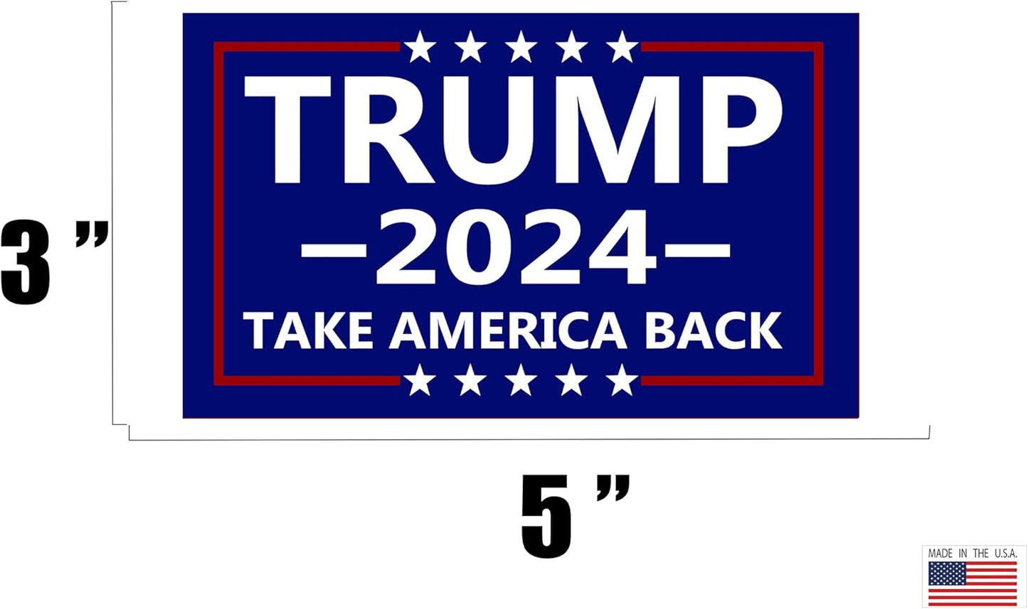 Tactical Trump 2024 Take America Back Presidential Election Bumper Sticker Car Decal