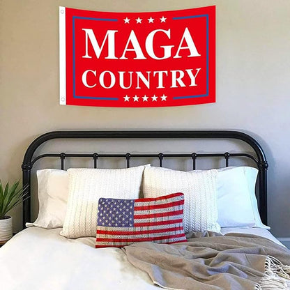 Anti Joe Biden MAGA Country Flag,Donald Trump 2024 Republican Make America Great Again Banner Decorations,Ultra Maga Extremist Funny Flags 3x5 Ft outdoor