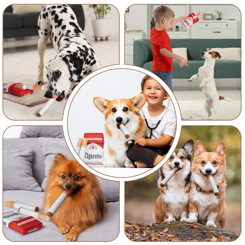 PPN3 Packs Squeaky Puff Stick Toys with a Box