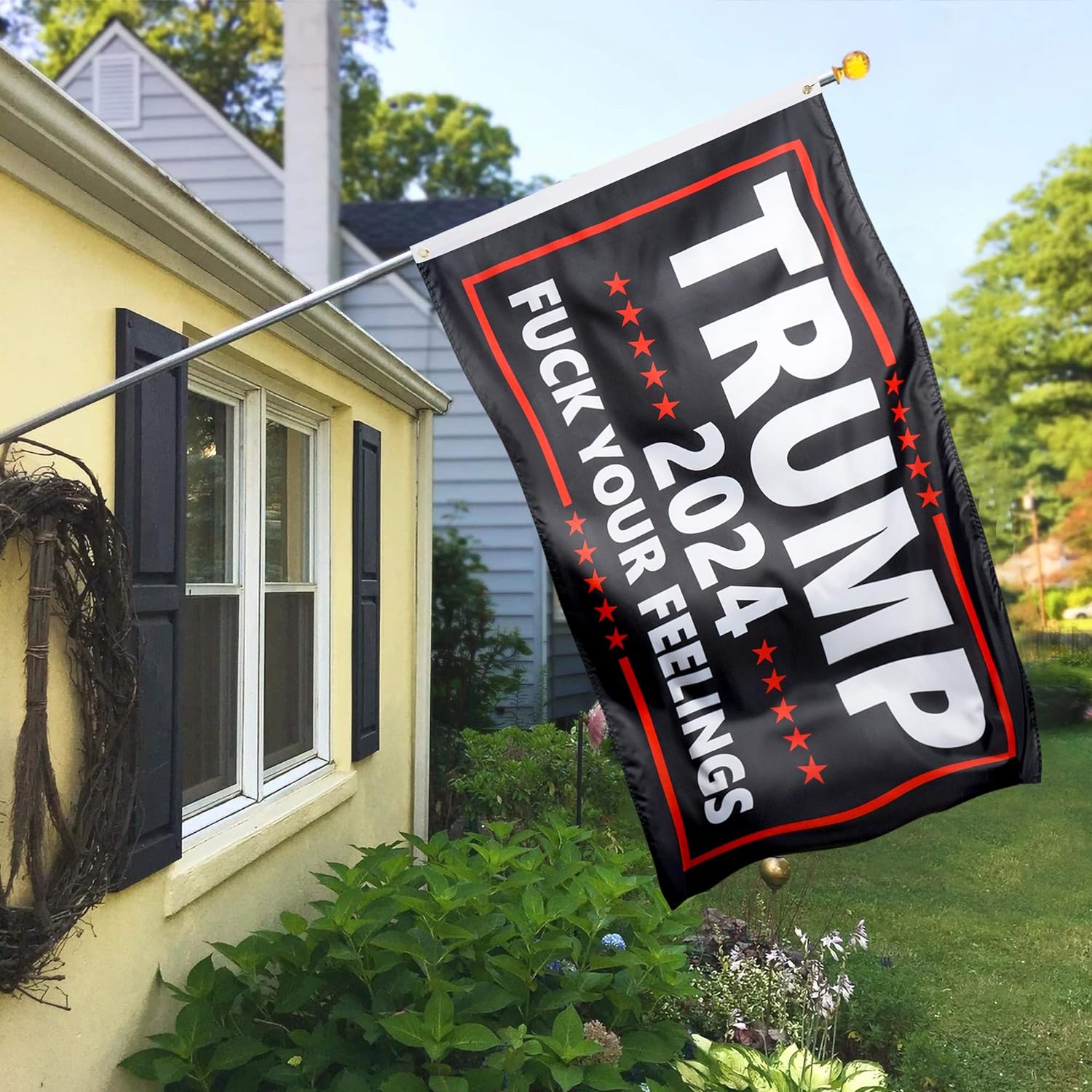 XIFAN Premium Flag for Trump 2024 3x5 Ft Polyester Fuck Your Feelings