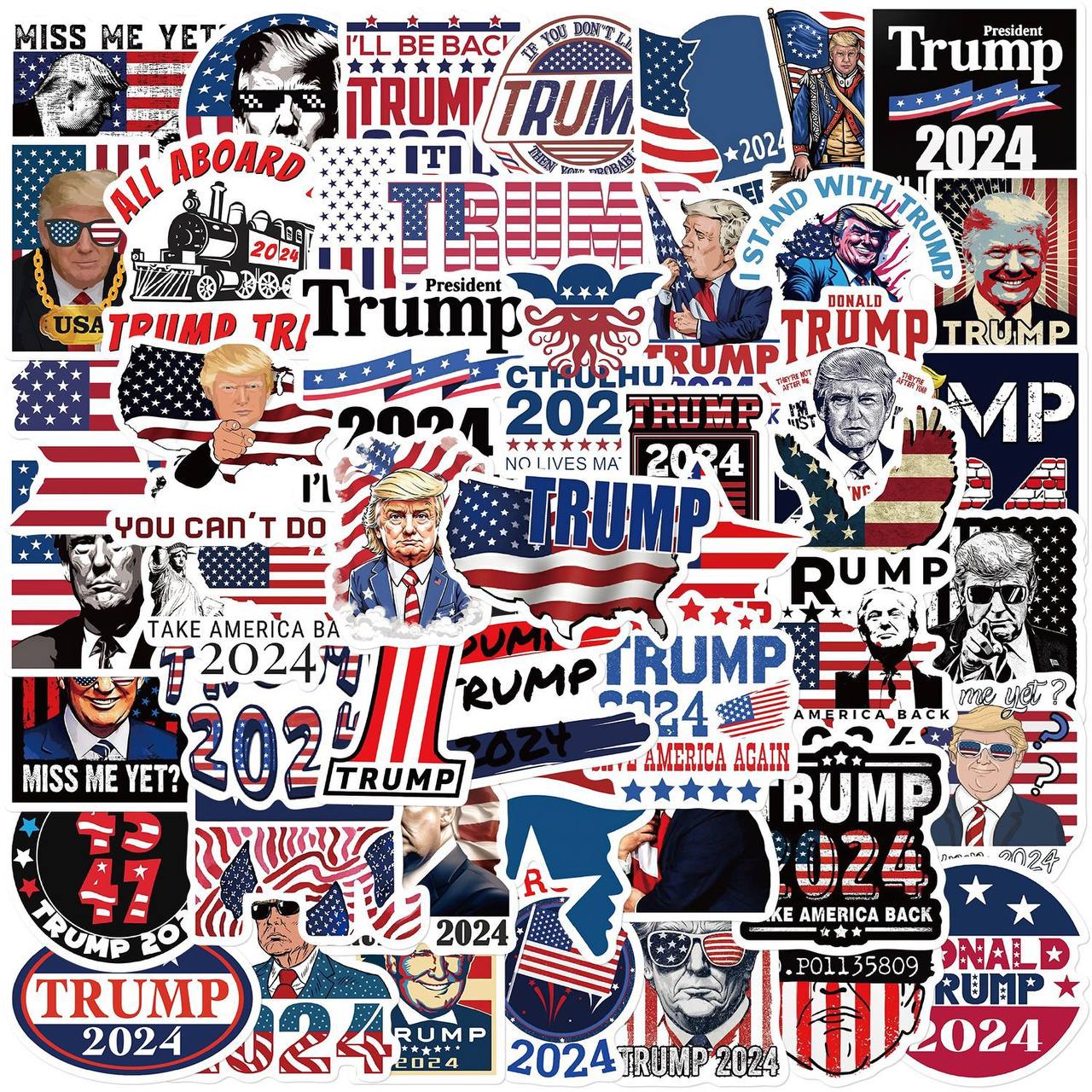 50 Trump Sticker Pack