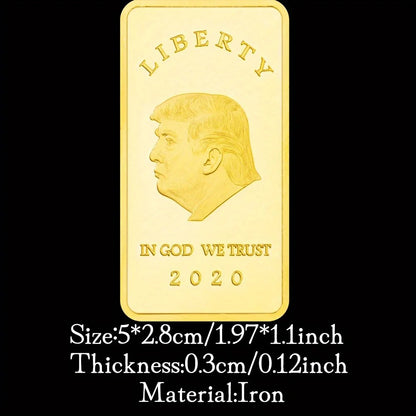 Liberty Plated Bar for Collection Donald Trump Keep America Great Bald Eagle Commemorative Coin Collectible In Goden We Trust