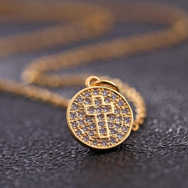 Gold Faith Cross Pendant Necklace Collection