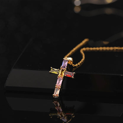 Gold Faith Cross Pendant Necklace Collection