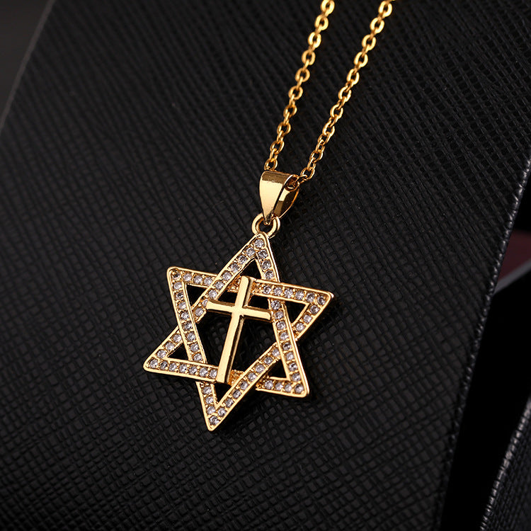 Gold Faith Cross Pendant Necklace Collection