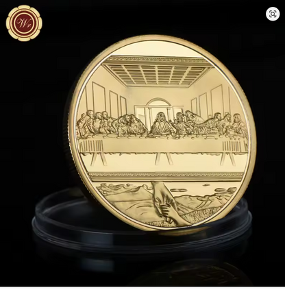 The Last Supper Golden Plated Commemorative Coin