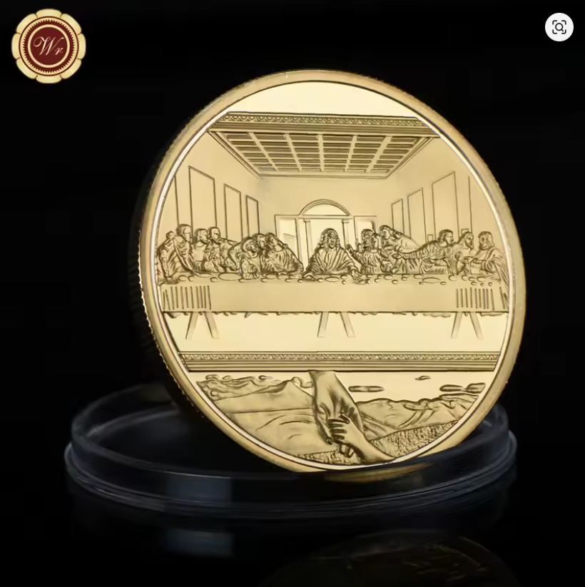 The Last Supper Golden Plated Commemorative Coin