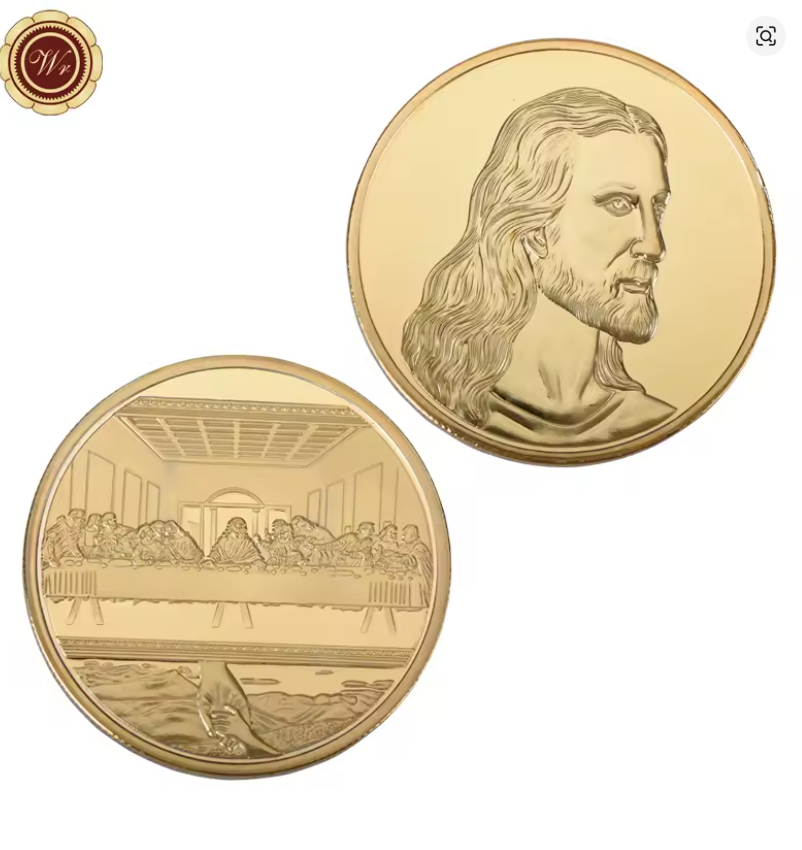 The Last Supper Golden Plated Commemorative Coin