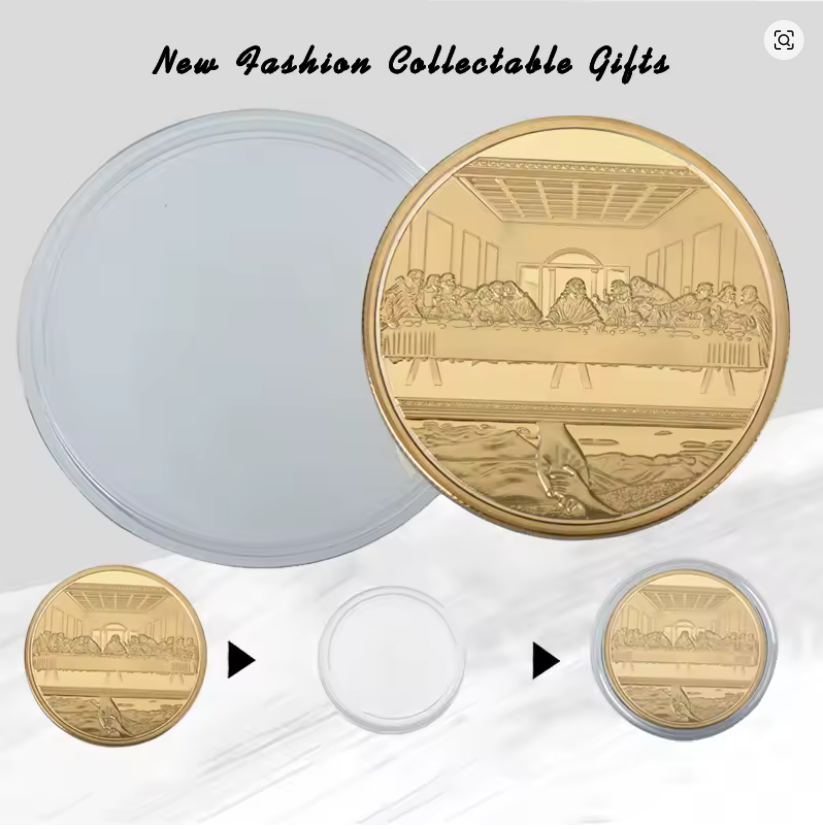 The Last Supper Golden Plated Commemorative Coin