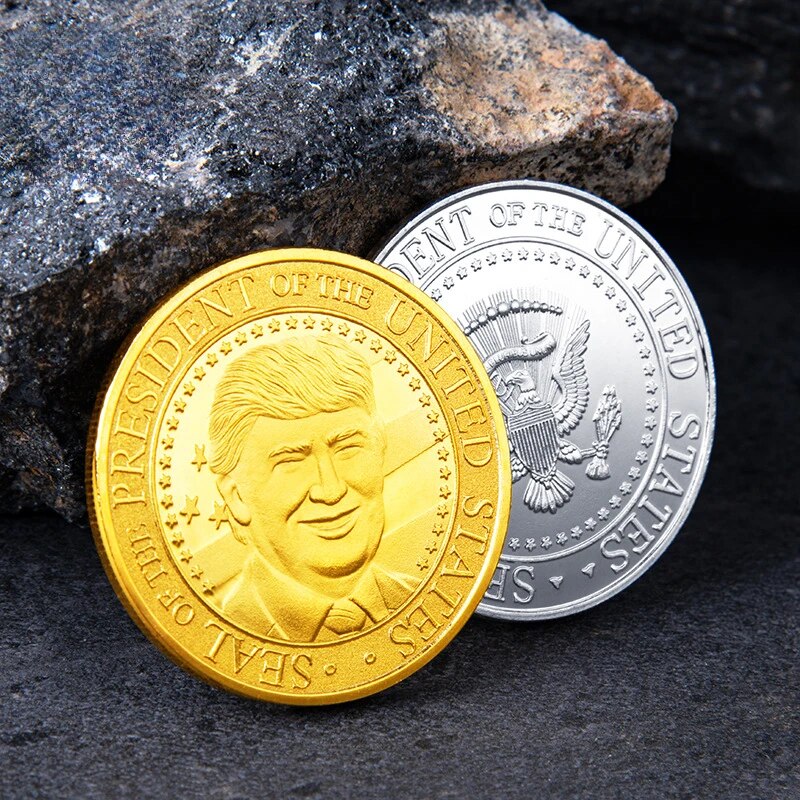 The United States 45th President of Donald Trump Collectible Gold Plated Souvenir Coin Collection Commemorative Coin