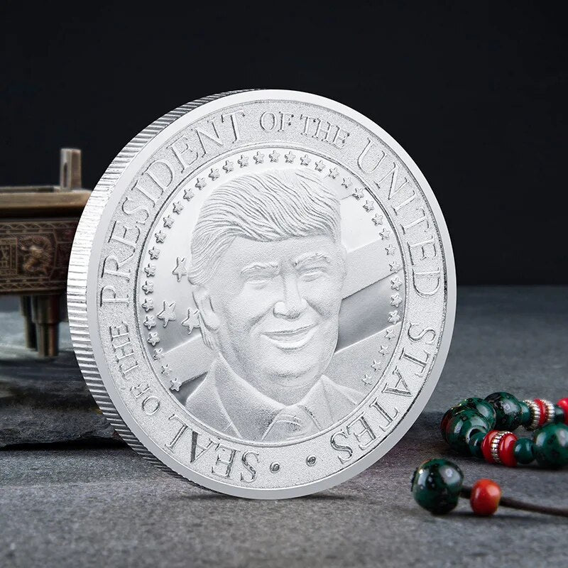 The United States 45th President of Donald Trump Collectible Gold Plated Souvenir Coin Collection Commemorative Coin